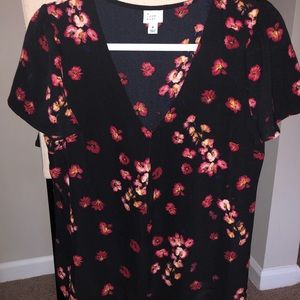 A new day floral blouse